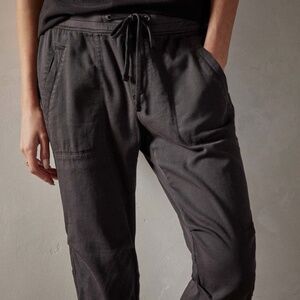 JAMES PERSE - SOFT DRAPE UTILITY PANT - BLACK SIZE 1/S